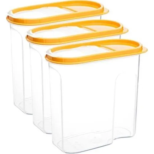 Favilla 1262 1,7Lt 3'lü Mustard Food Container