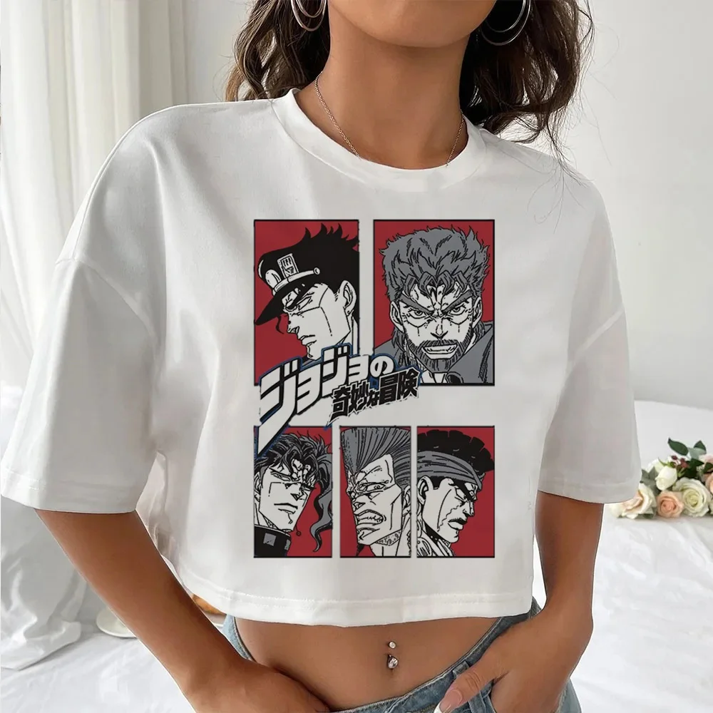 Jojo Bizarre Adventure Steel Ball Run women harajuku  Breathable Classic Pop Culture Punk Pastel hip hop Comfortable Trendy