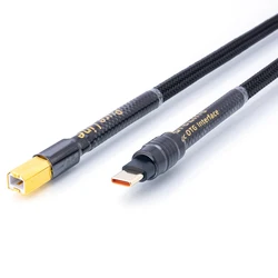 【Pureline】Canare L-4E6S  Hifi usb dac cable usb b to type c Stereo cable 6N OFC Data audio digital Cable for mobile phone dac