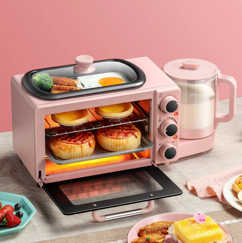 

Lyroe Trending Multi-Function 3 In 1 Oven Bakery Electric Coffee Maker Mini Breakfast Machine