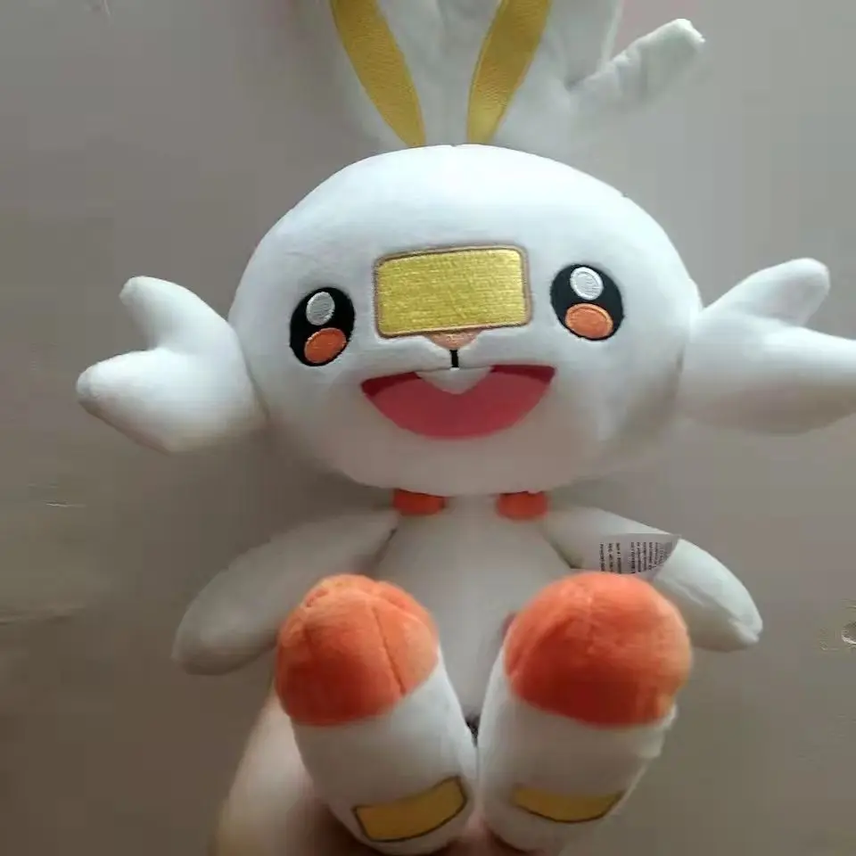 Anime Games Pokemon  42CM original big Scorbunny plush toy Swire armor stuffed toys A birthday present for children