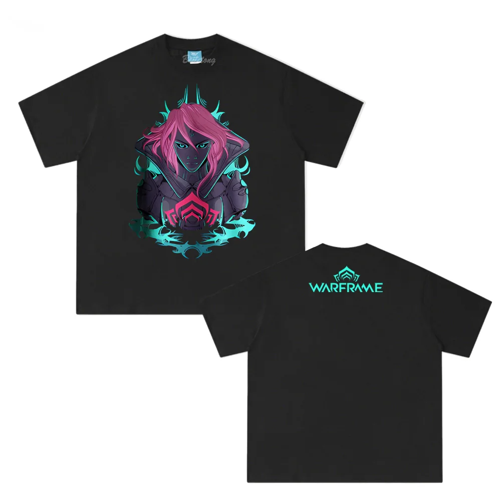 

Warframe GAME Operator Tee 100%Cotton Shooting Game Print Round Neck Camisetas Summer High Quality Ropa Hombre Comfortable