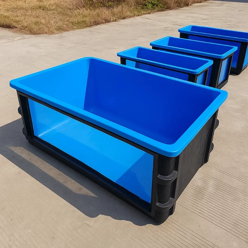 Durable and easy-to-maintain fiberglass fish pond eco-friendly plastic aquarium decoration