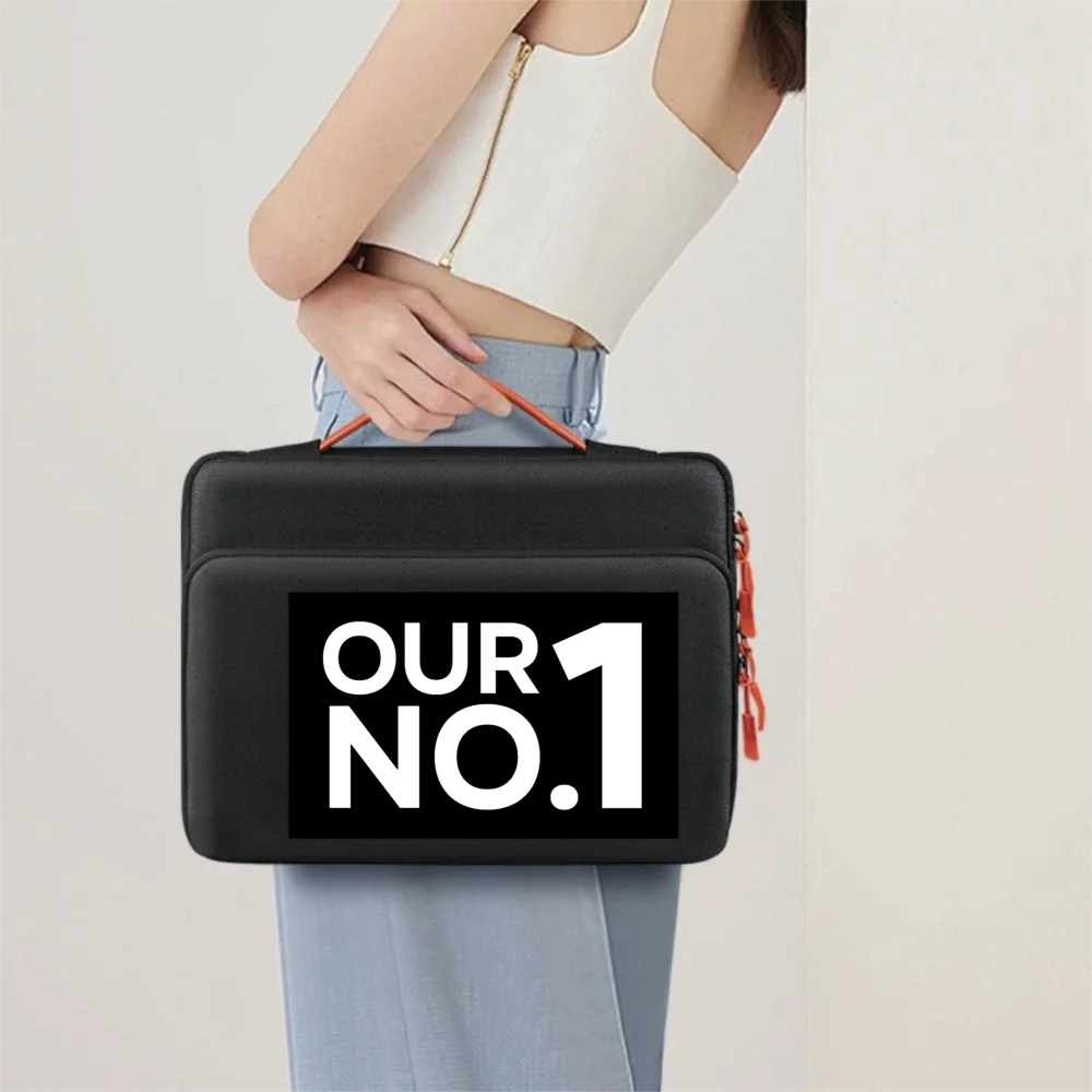 

Ultra Thin Laptop Handbag for 13-16inch Shockproof Computer Storage Bag Waterproof High-capacity Tablet Carry Case Business Use