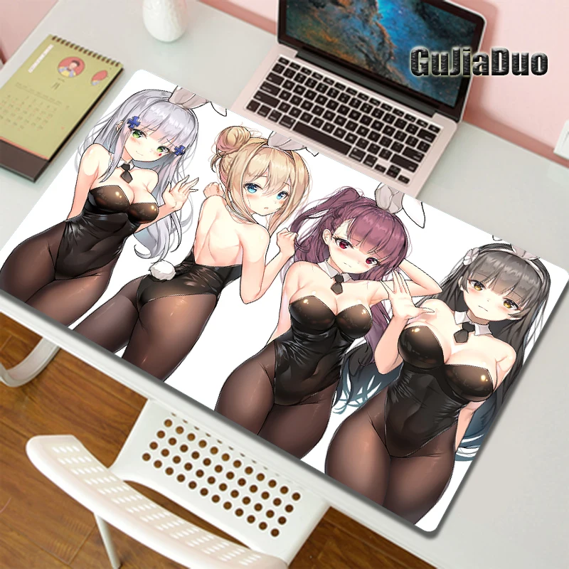 40x90 Anime Girls Frontline Large Mouse Pad Computer Keyboard Pc Cushion Play Mat Gaming Room Accessories Kawaii Comic Mousepad