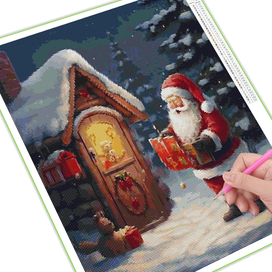 Diy Diamond Painting New Collection Santa Claus Full Mosaic Art Rhinestone Embroidery Merry Christmas Gift Picture Wall Decor