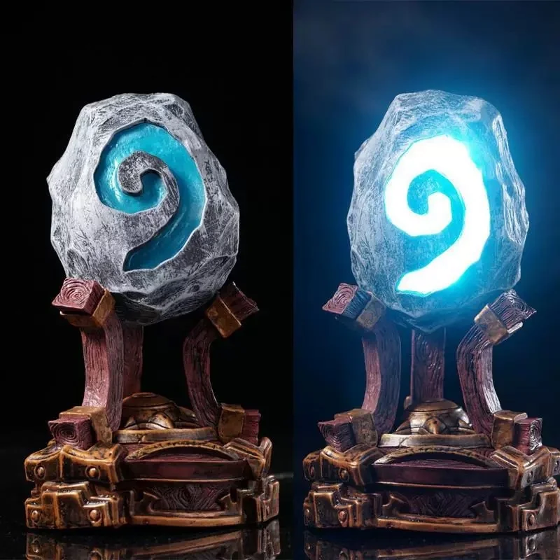 20cm Pvc Hearthstone Heroes of Warcraft Figure Model Toy 1:1 Breathing Lamp Light Hearthstone Anime Desktop Ornament Decoration