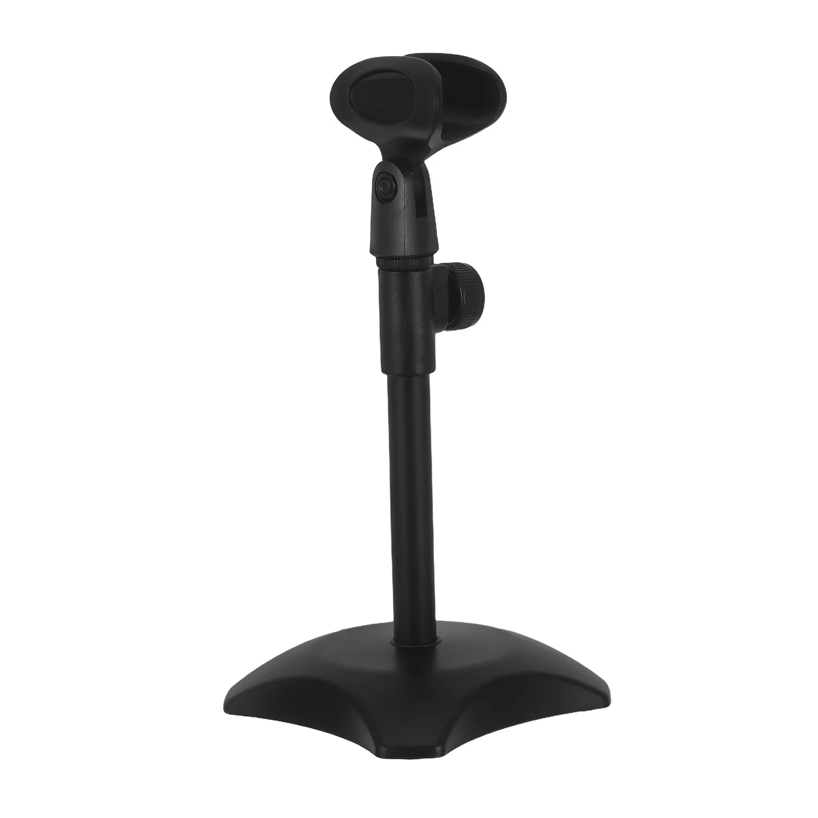 

Adjustable Table Mic Stand Desktop Microphone Stand Weighted Round Base Metal Mic Holder for Streaming Interview Conference Home