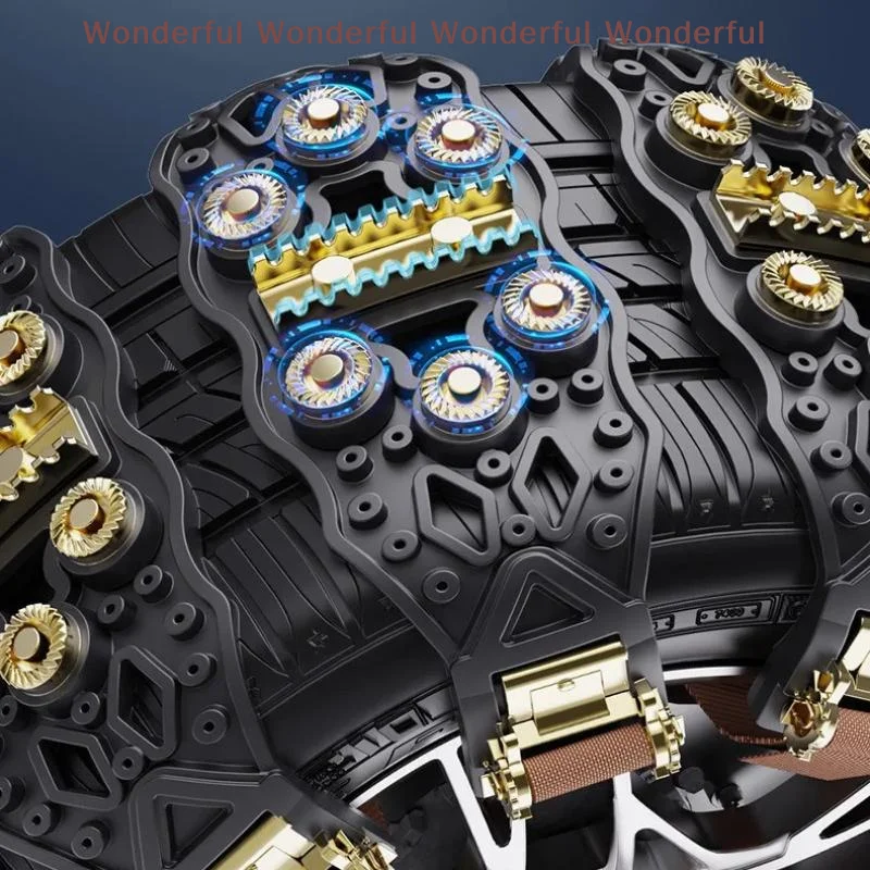 

6 универсальных противоскользящих цепей для автомобилей, внедорожников и грузовиков - аварийные зимние цепи для снега и грязи, регулируемые