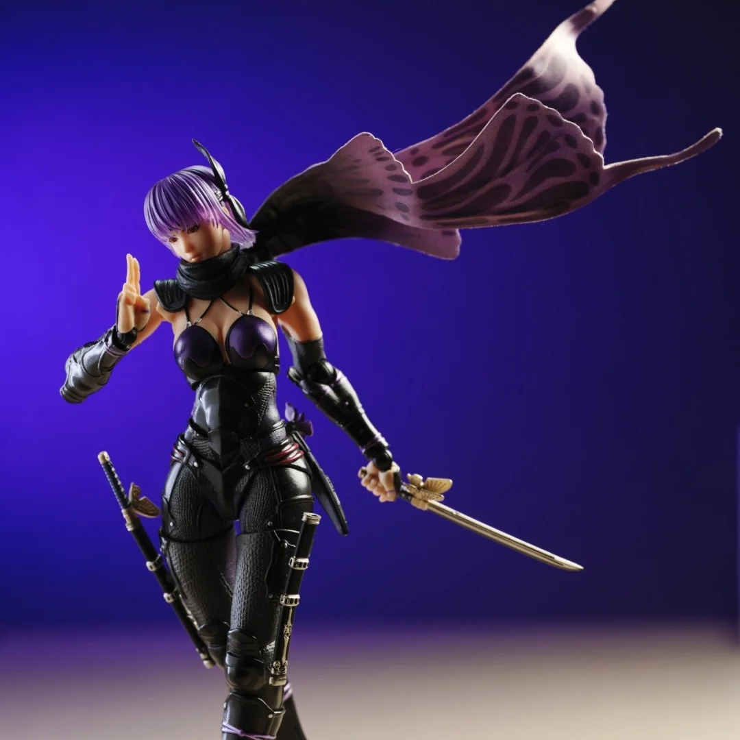 NINJA GAIDEN Shf Anime ropa hecha a mano Ayane Piling está instalado en la capa alambre de hierro incorporado es adecuado para juguetes 1/12