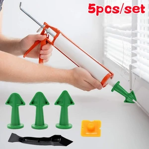 5pcs Caulking Nozzle Applicator Finishing Tool Spatula Plastic Glue Shovel Tile Brick Joints Floor Silicone Remover Grout Kit 12 best sales plastic pourer - №7