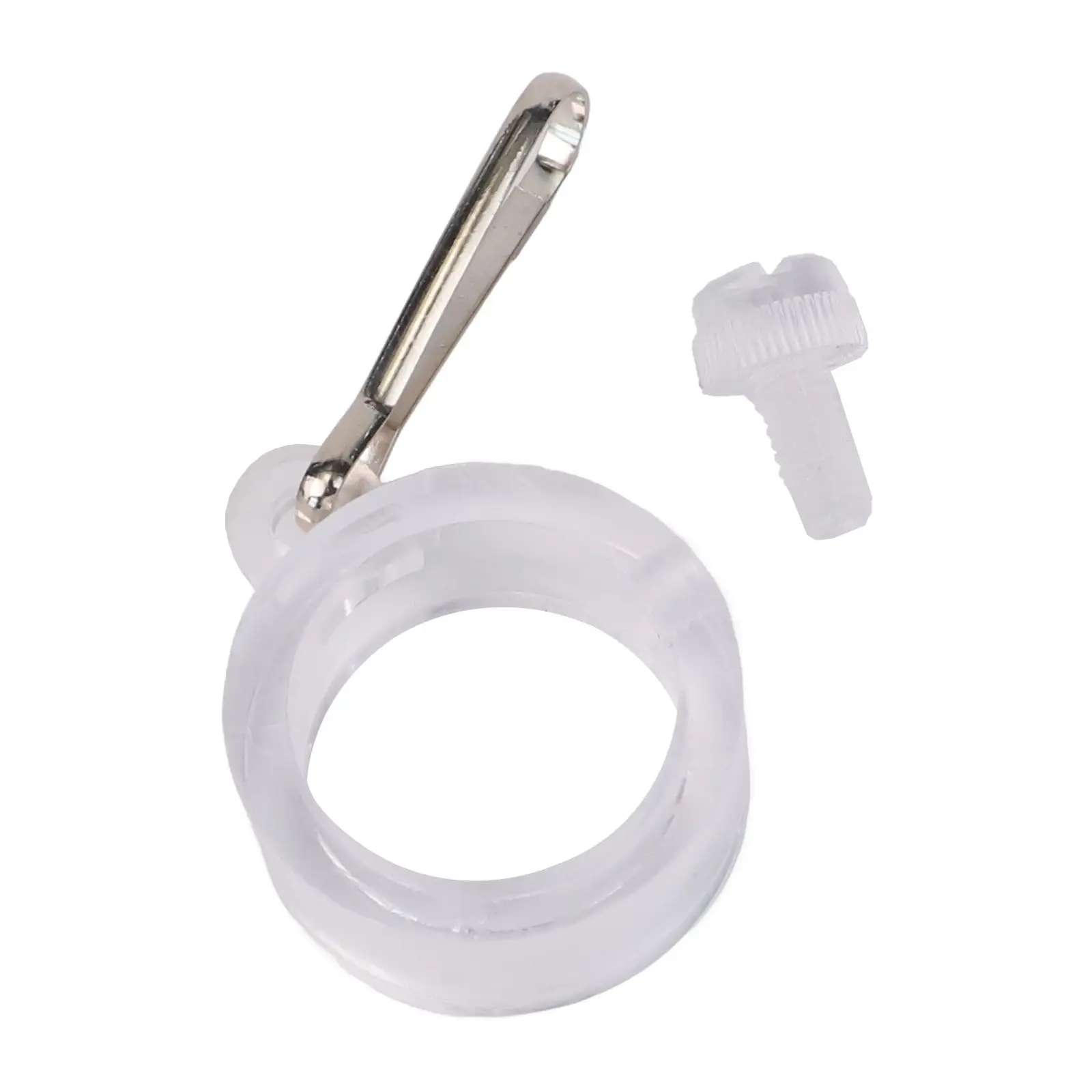 2 Pieces Flag Pole Mounting Rings with Grommet Clips for 1 Inch Poles Anti Wrap Design Keeps Flag from Wrapping or Tangling