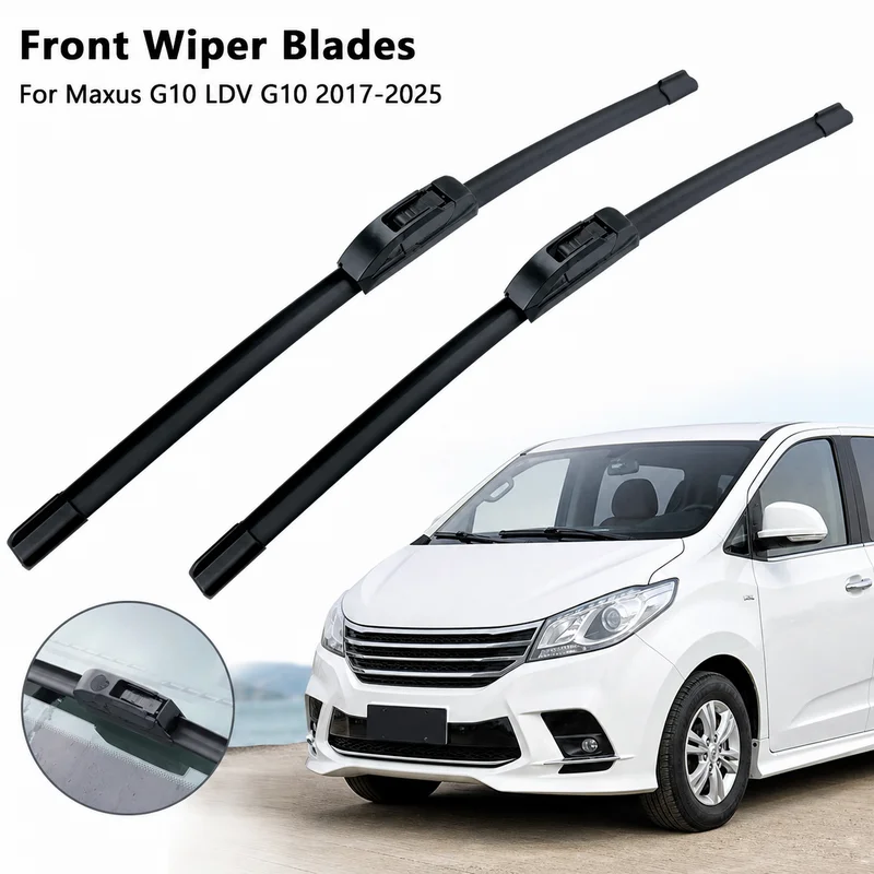 Front Wiper Blades For Maxus G10 LDV G10 2017-2025 2PC Rubber Brushes Windscreen Windshield Car Accessories Refills