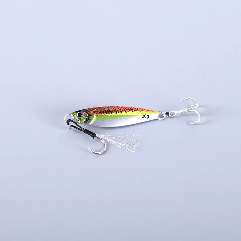 Sea fishing Slow Jig Metal Jigging Spoon Laser Artificial Bait Boat Fishing Jig 3D Print Lures Super Hard Fish Fishing Lures