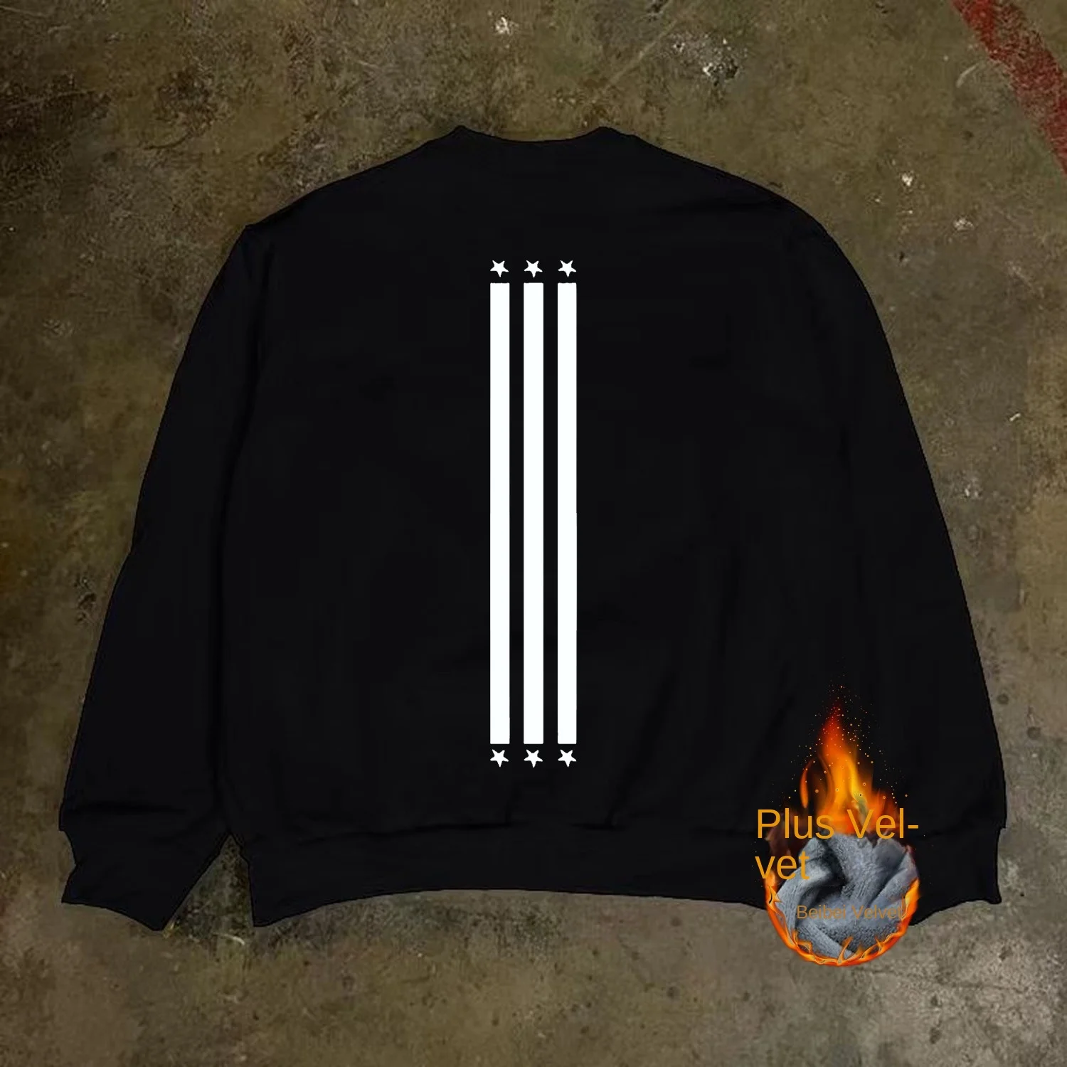 

Mens Sweatshirt Male Y2k Clothes 350g Heavy Cotton Crewneck Pullover Top Loose Fit Long Sleeve Streetwear Autumn Winter Fashion