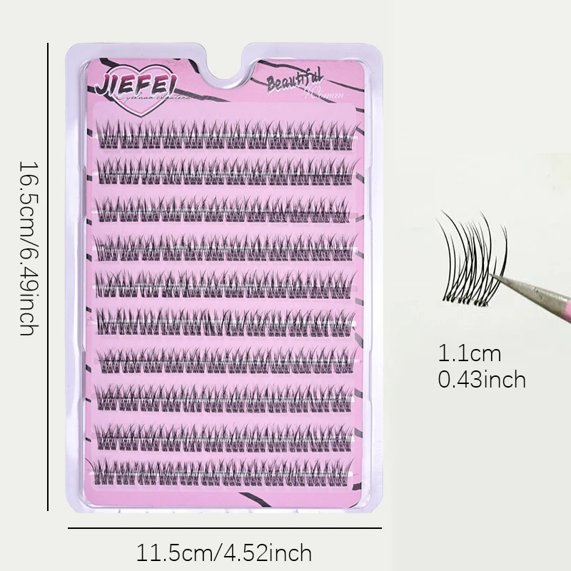 ضخمة لا حاجة الغراء ذاتية اللصق الرموش الصناعية رقيق ذيل السمكة عباد الشمس سميكة الشباك لاش تمديد DIY بها بنفسك أنيمي