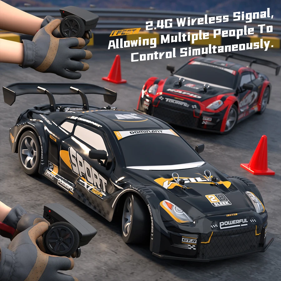 

1:16 rc car 4x4 high-speed drift car professional RC racing children's gift 2.4G GTR car model