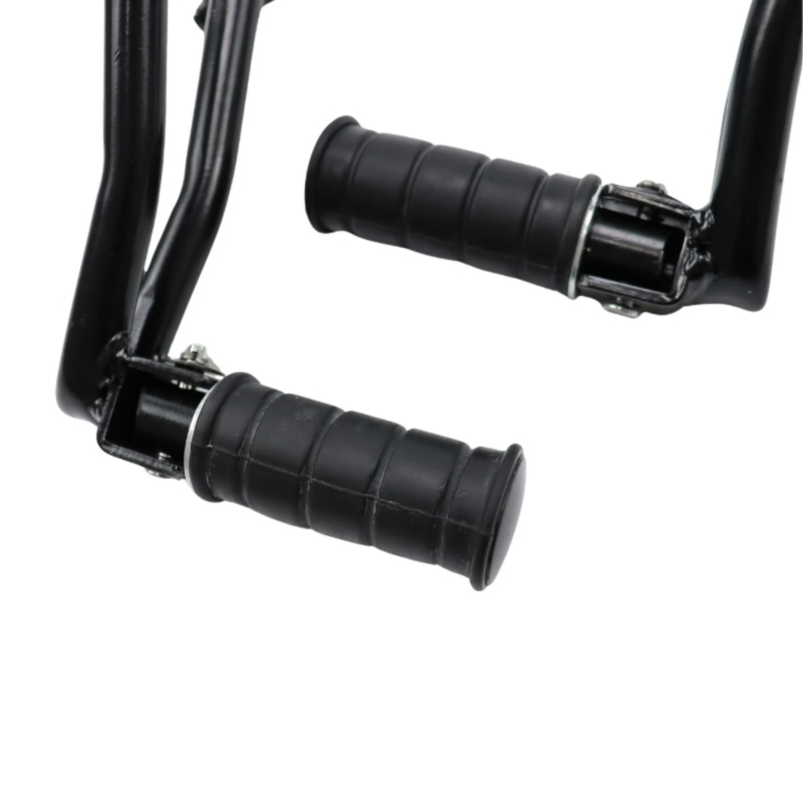 Rear Footpeg Assembly Ribbed Motorcycle Footpeg with Rubber Pad Folding Footrest Pedals Anti-Skid Passenger Peg Wear Resistant