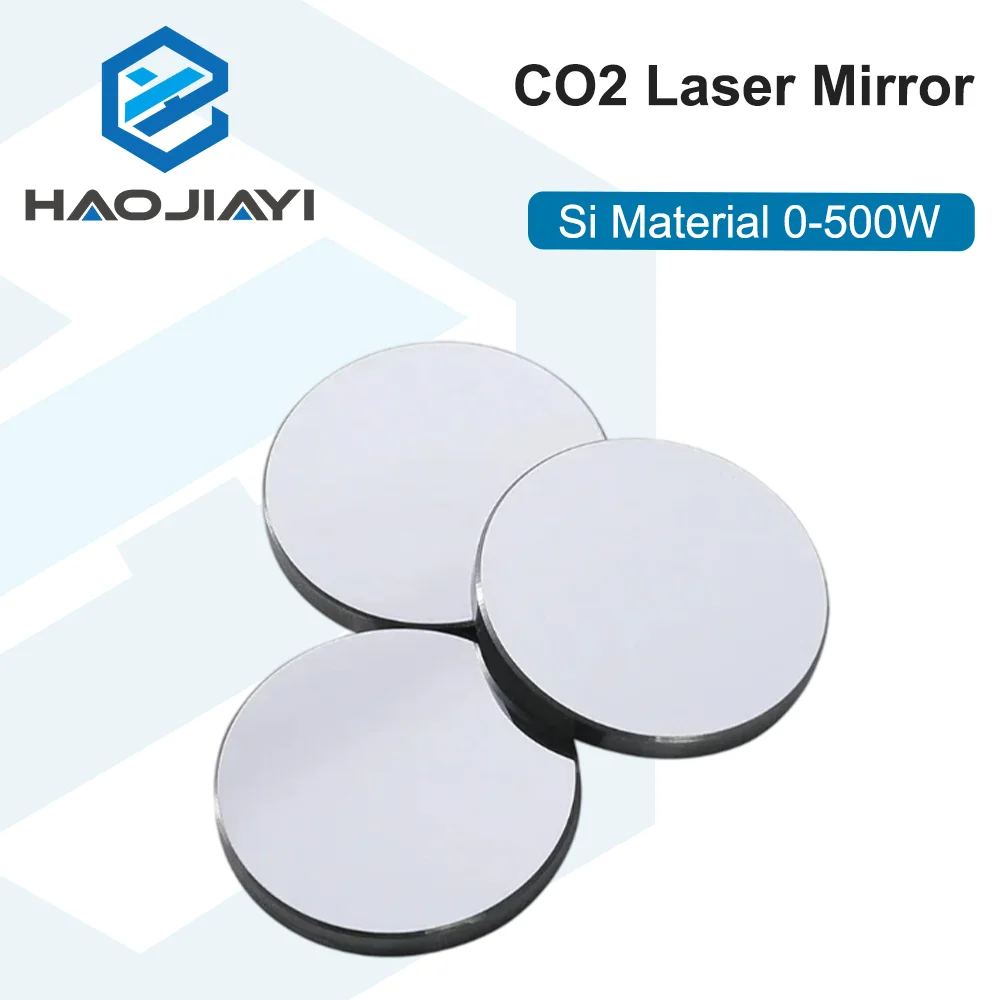 Silicon Reflective Mirror 500W for CO2 Laser Engraving Machine 99.6% Reflectivity Black Coated Lens