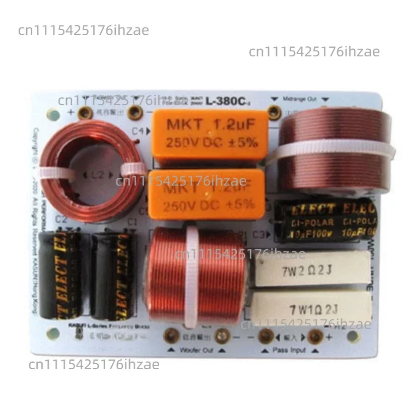 L-380C 3-Way Frequency Divider for Home Audio Systems Splitter Crossover Speaker Component