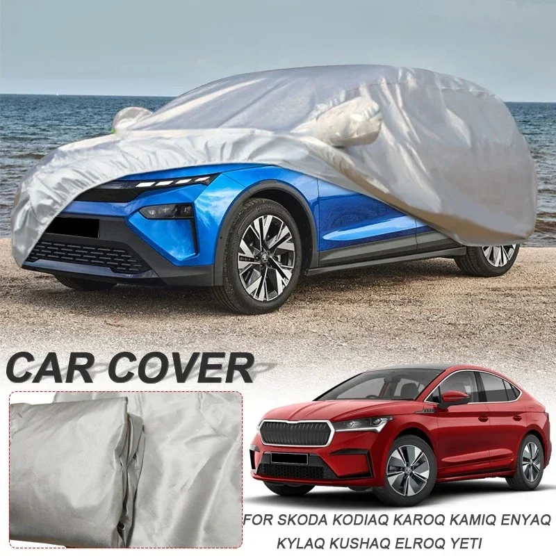 

Car Cover For SKODA ELROQ,ENYAQ,KAMIQ,KAROQ,KODIAQ,KUSHAQ,KYLAQ,YETI dustproof, uv resistant, and waterproof car clothing