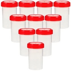 15pcs 60ml Urine Collection Sample Bottle Container Specimen Cup Sample Collection Cup Laboratory Cylinder With Lid