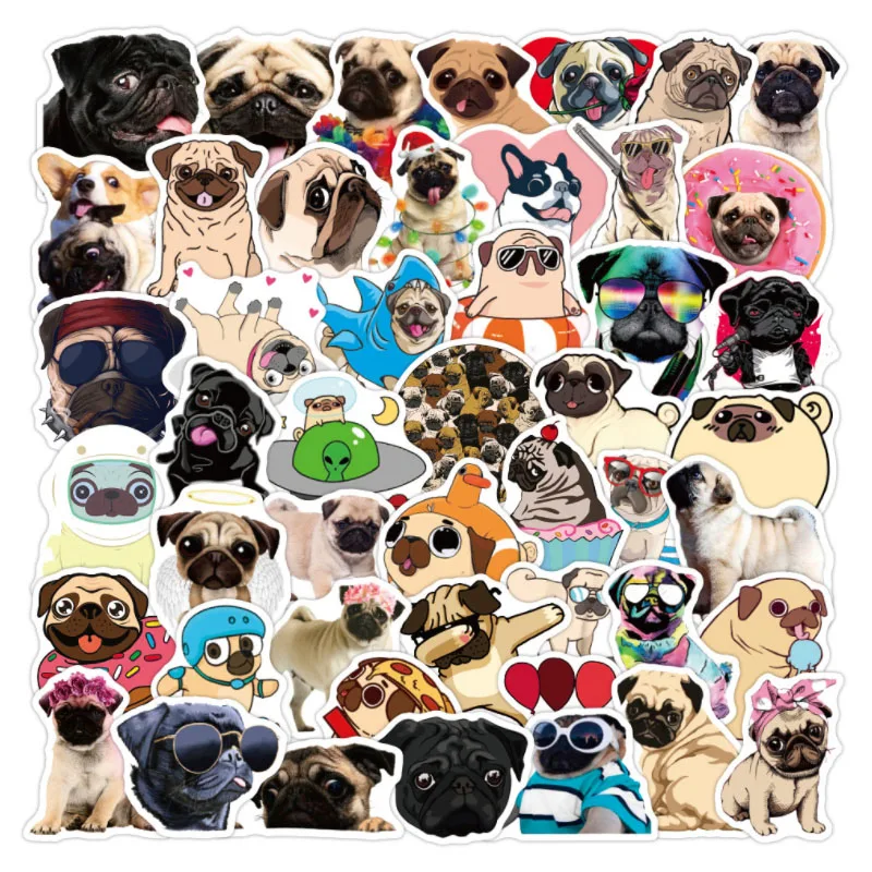 10/30/52pcs Shar Pei Dog Cartoon Animals Graffiti Stickers Skateboard Travel  Phone Laptop Luggage  Diy Kids Girl Toys Stickers