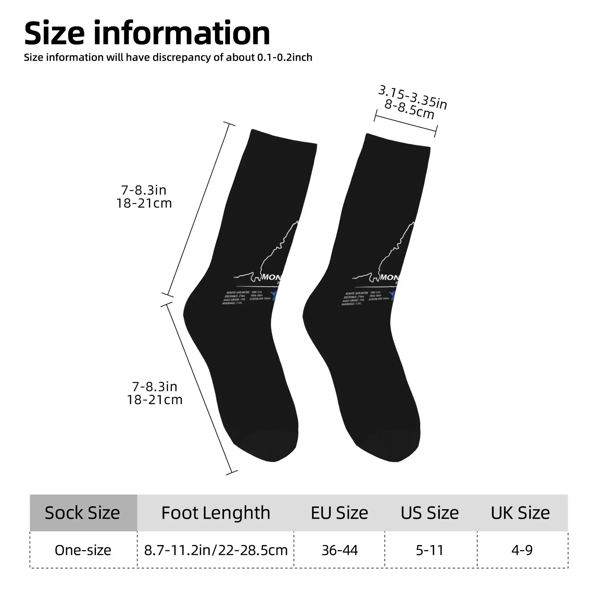 جوارب Mont Ventoux Harajuku جوارب عالية الجودة لجميع المواسم جوارب طويلة إكسسوارات للرجال والنساء هدايا عيد الميلاد