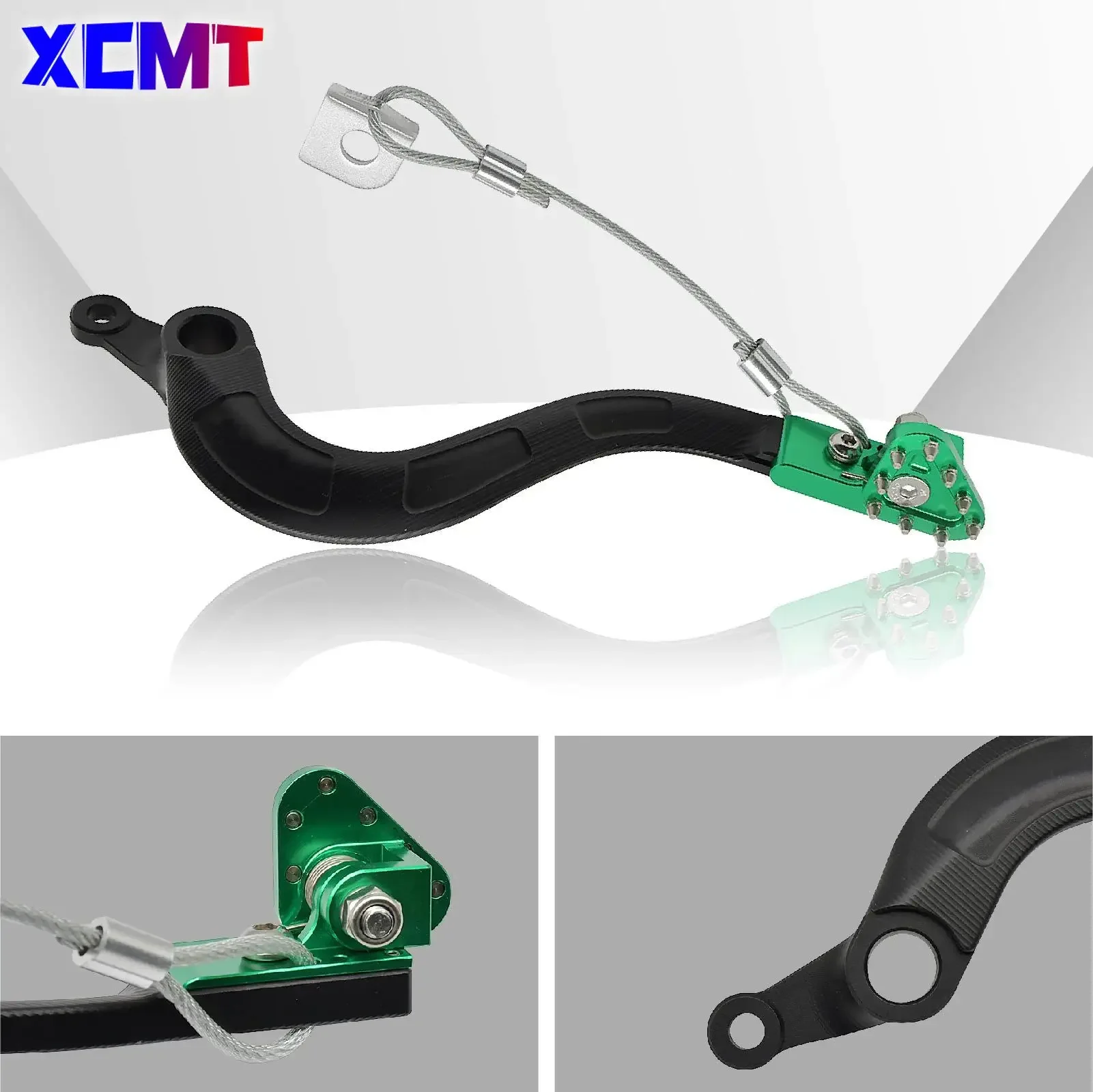 

Motocross Green CNC Rear Foot Brake Lever Pedal For KAWASAKI KX250 KX250F KX 250 250F 2004-2019 2020 Enduro Dirt Pit Bike