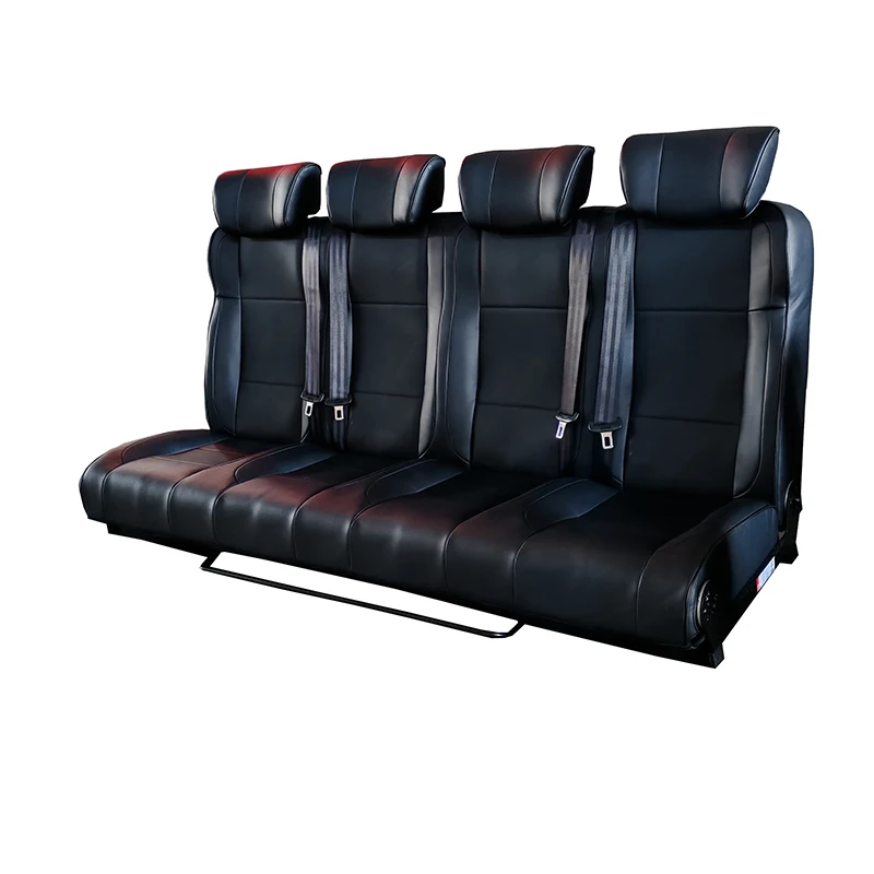 

Autoliuma 4-Person Leather PU Folding Van Seats Modified Car Seats for RVs MPV Motorhomes