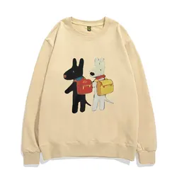 Gaspard and Lisa Best Friend Afterschoo Baby Graphic Sweatshirt Men Women Vintage Casual Pullover Male Funny Cartoon Pullovers