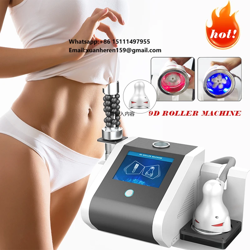 9D Rotation 2 in 1 Body Slimming Inner Ball Lymphatic Drainage 360 Degree Rotation Rolling Roller Treatment Suction Vacuum B
