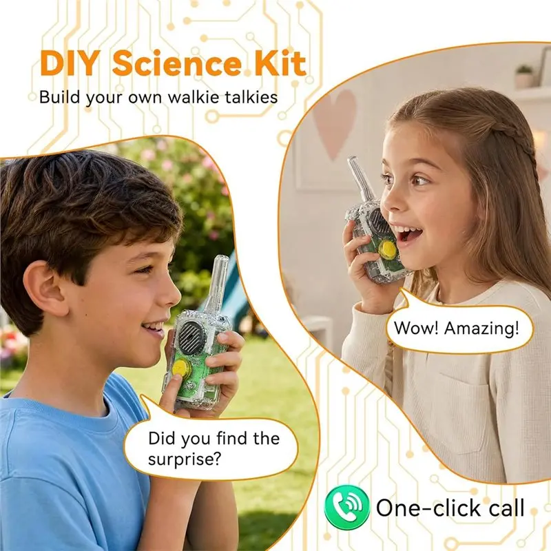 x64a-radio-for-kids-3km-range-kids'-walkie-talkie-for-kids-age-8-12-stem-toys-your-own-walkie-talkies-kits-diy-electronics