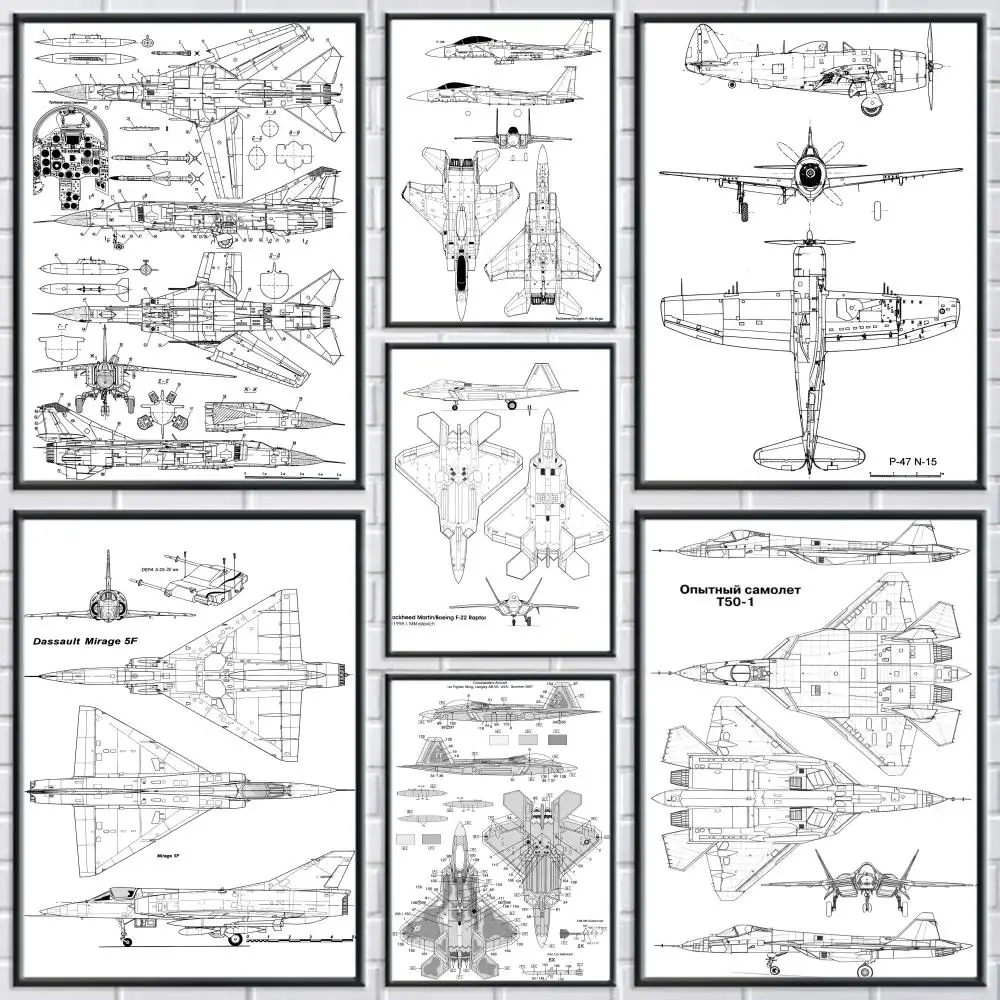 

aircraft analysis diagram Poster Holiday Gifts Decoration Designed For Home Restaurant Office Space Wall Art