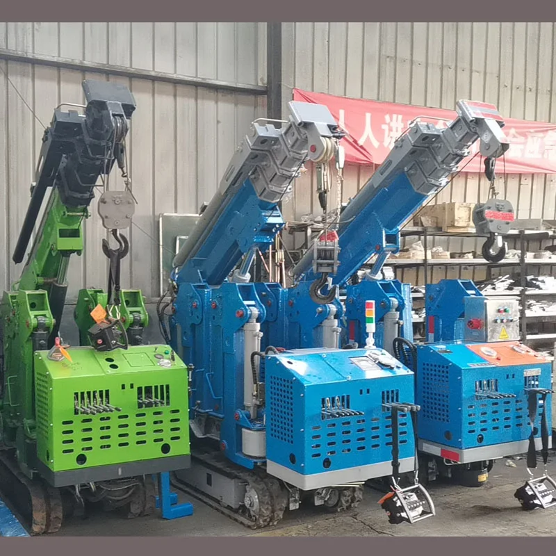 Mini-Raupen-Spinnenkran – anhebbarer, multifunktionaler Mikrokran