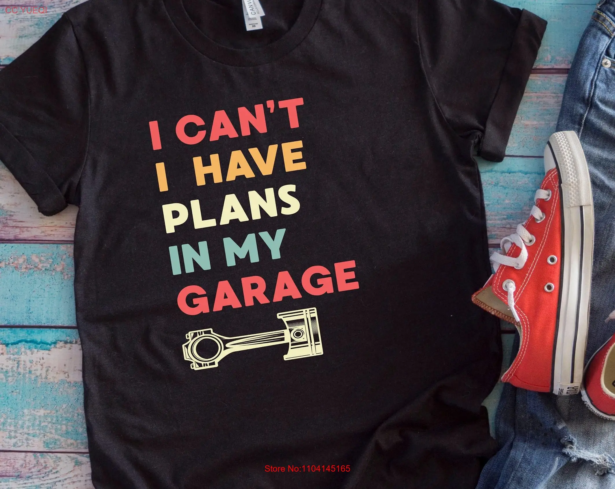 

Футболка для механика «Я не могу иметь планы в моем гараже» Забавный механический техник Artisan с длинными или короткими рукавами
