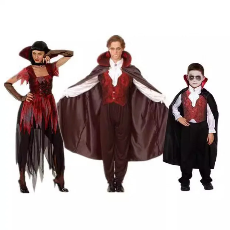 

Костюм на Хэллоуин для взрослых и детей, ведьма, дьявол, ролевая игра, одежда ужаса, полиэфирное волокно, 00% сценическое выступление