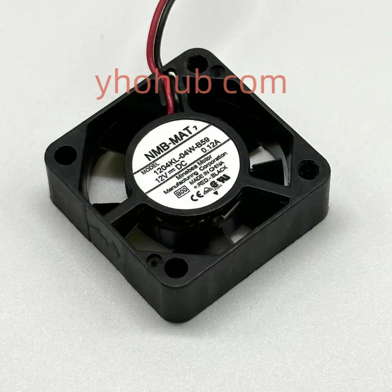 NMB-MAT 1204KL-04W-B50 R00 DC 12V 0.12A 30x30x10mm Server Cooling Fan