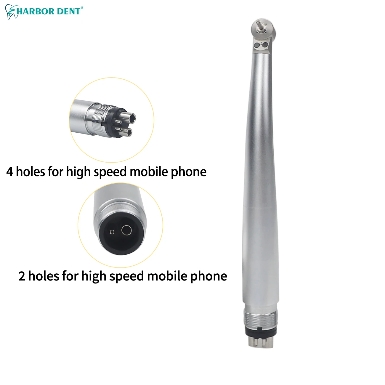 Dental Small Head High Speed Handpiece Double LED Mini Head for Dental Lab Kids Children Hand Piece Push Button Dentistry Tools