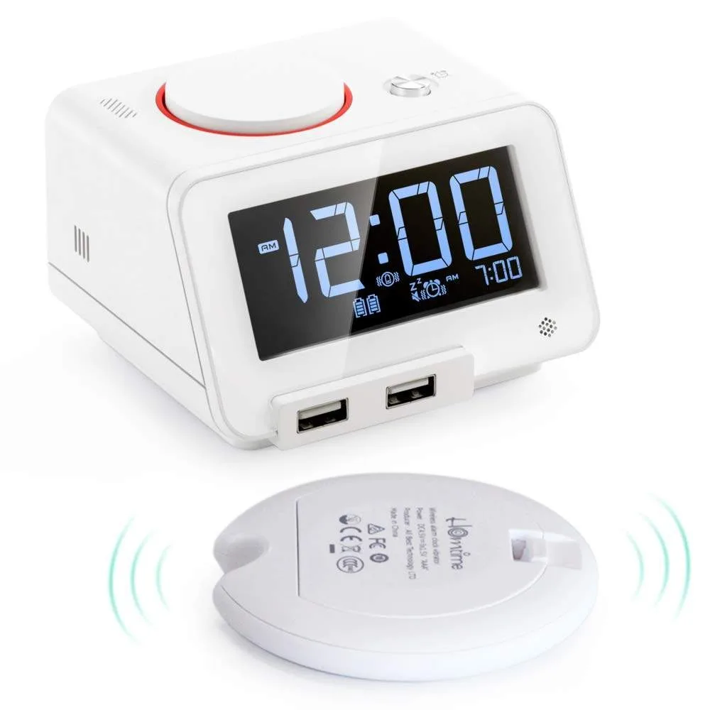 Alarm clock, super loud student deaf vibration, silent vibration, wake-up artifact, small audio alarm