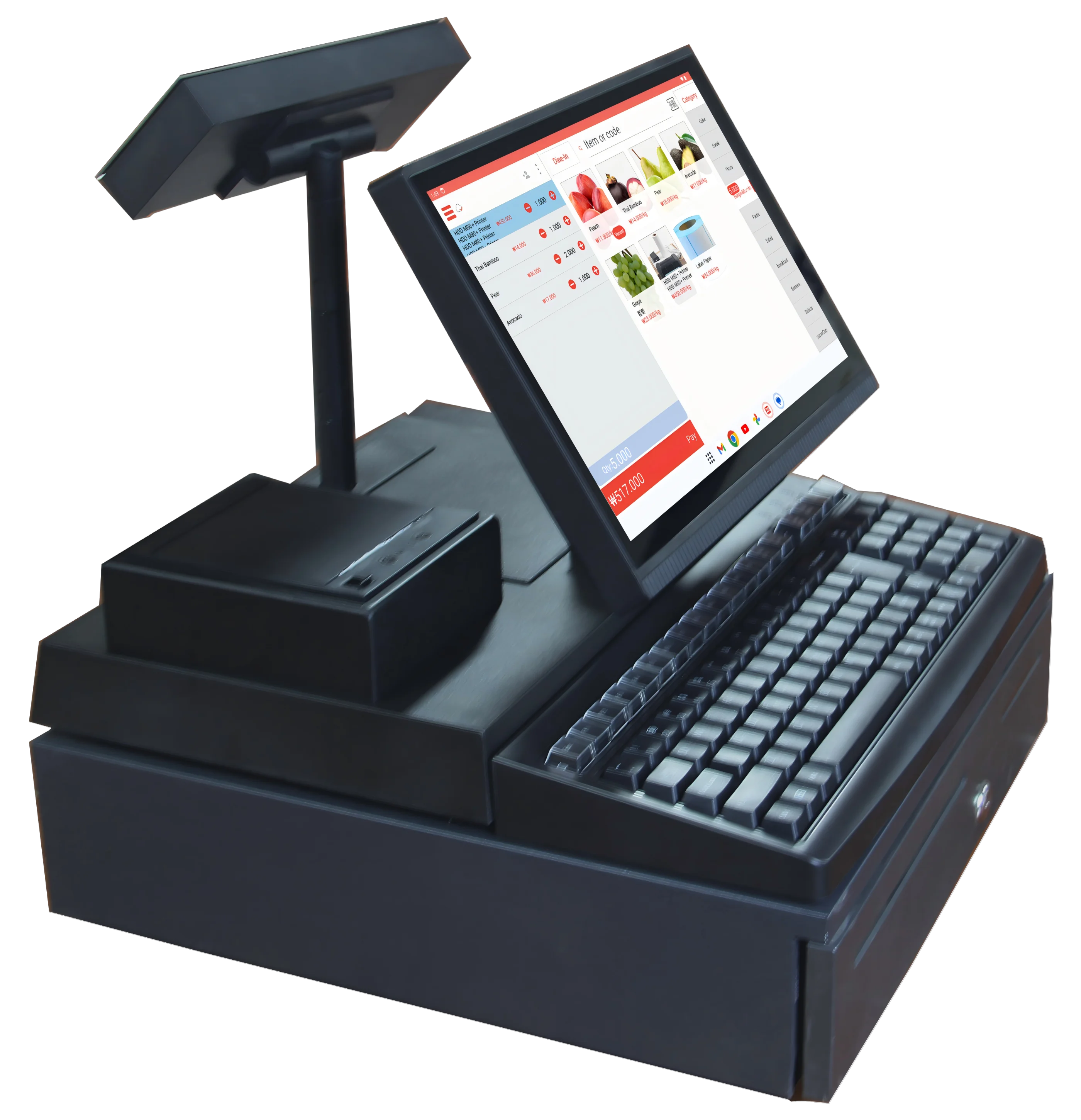 

Core i3 gen5/380Plus 14 Inch Complete POS Machine Set 80mmThermal Printer Cash Drawer LED8/VFD220/14"Custo 2026 Premium Product