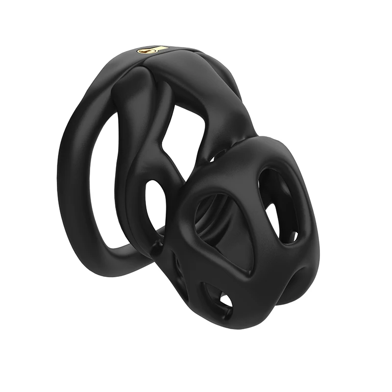 New ES6 Male Chastity Device Breathable Mini Lock Includes 4 Penis Rings Cock Cage Bondage Fetish Adult Sex Toys for Men A567