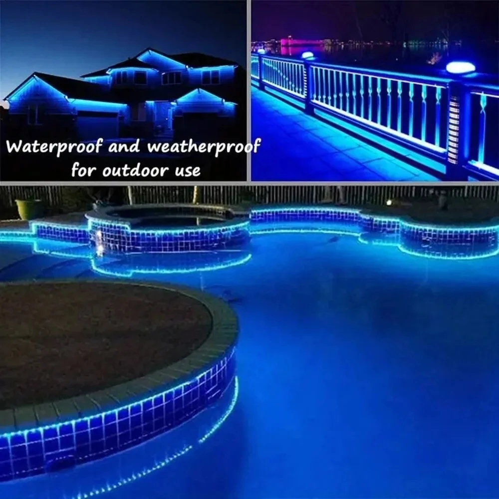 Outdoor Solar Rohr Seil Led Licht Garten Weihnachten Dekoration Fee String Licht 32m/22M/12M/7M Hochzeit Im Freien Party Led Lampe – Detail 14