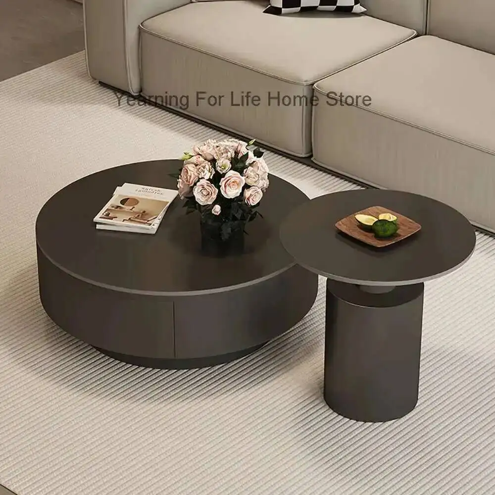 

Unique Luxury Modern Coffee Table Storage Minimalist Design Coffee Table Premium Effect Mesa Centro Salon Living Room Furniture