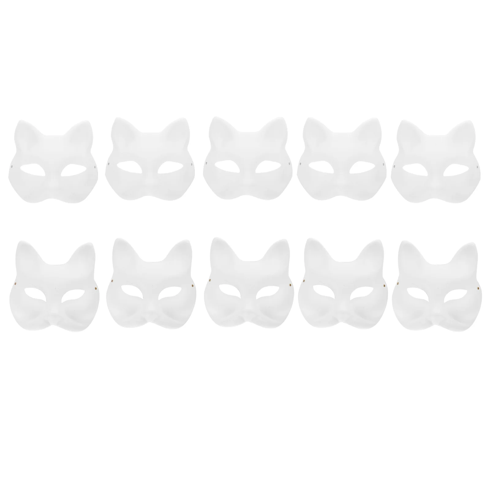 Blank Diy Party Durable Halloween Cosplay Accessories Hand Painted Face Mask Paper Face Mask DIY Paper Mask