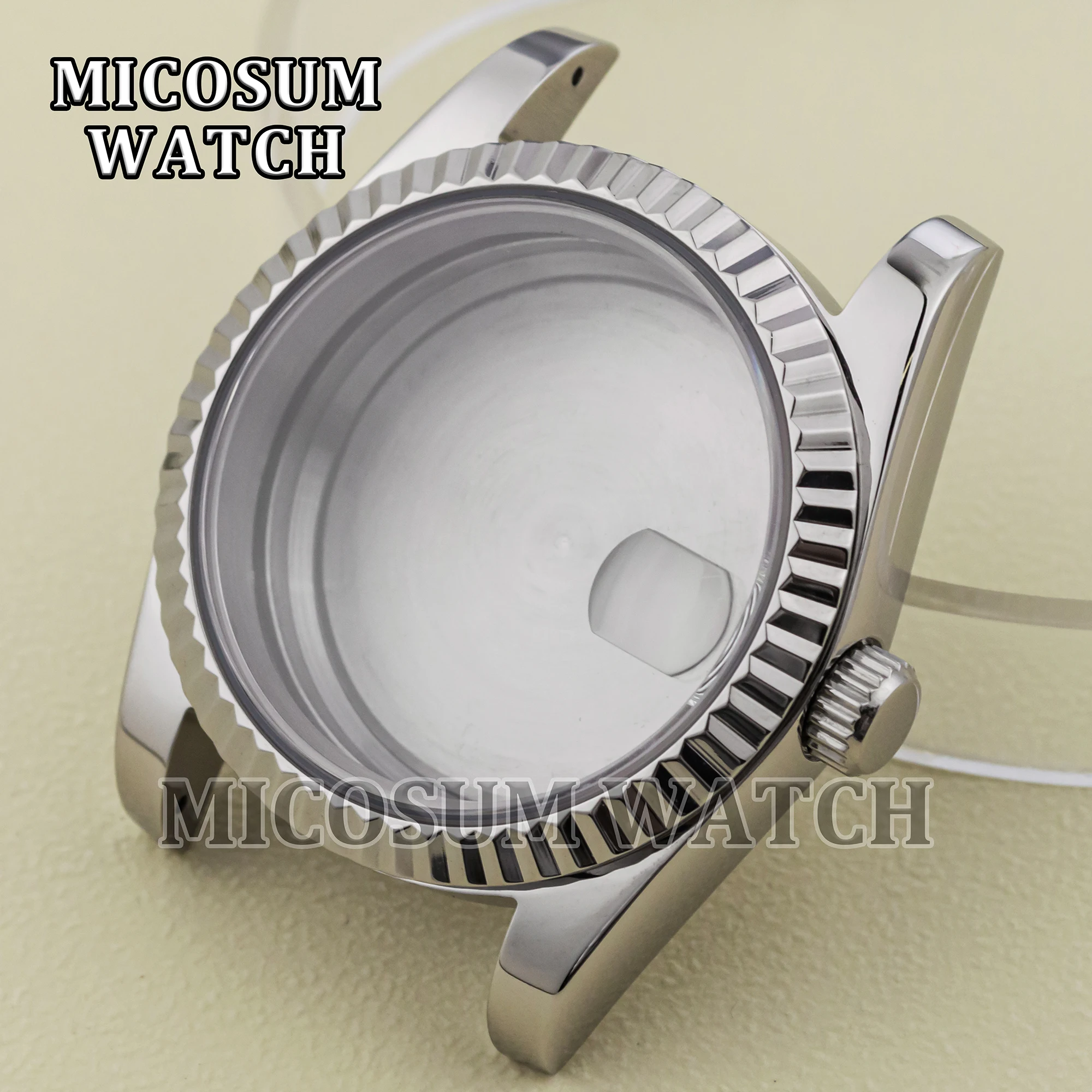 High Quality Tooth Bezel Sapphire Crystal Glass Water Resistanst Watch Case For Nh35 Nh36 NH34 Mechanical Automatic Movement