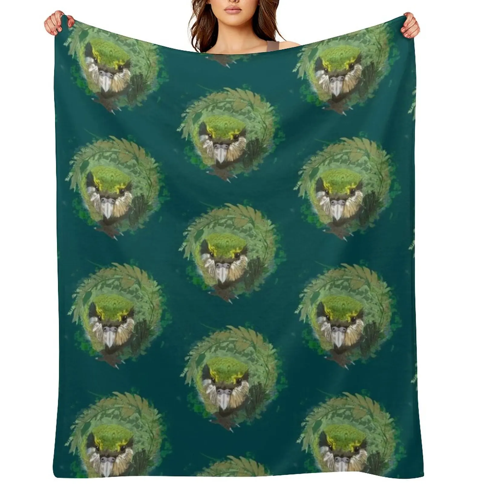 

Kakapo (3) Throw Blanket Soft Beds cosplay anime Hairy Bed covers Blankets