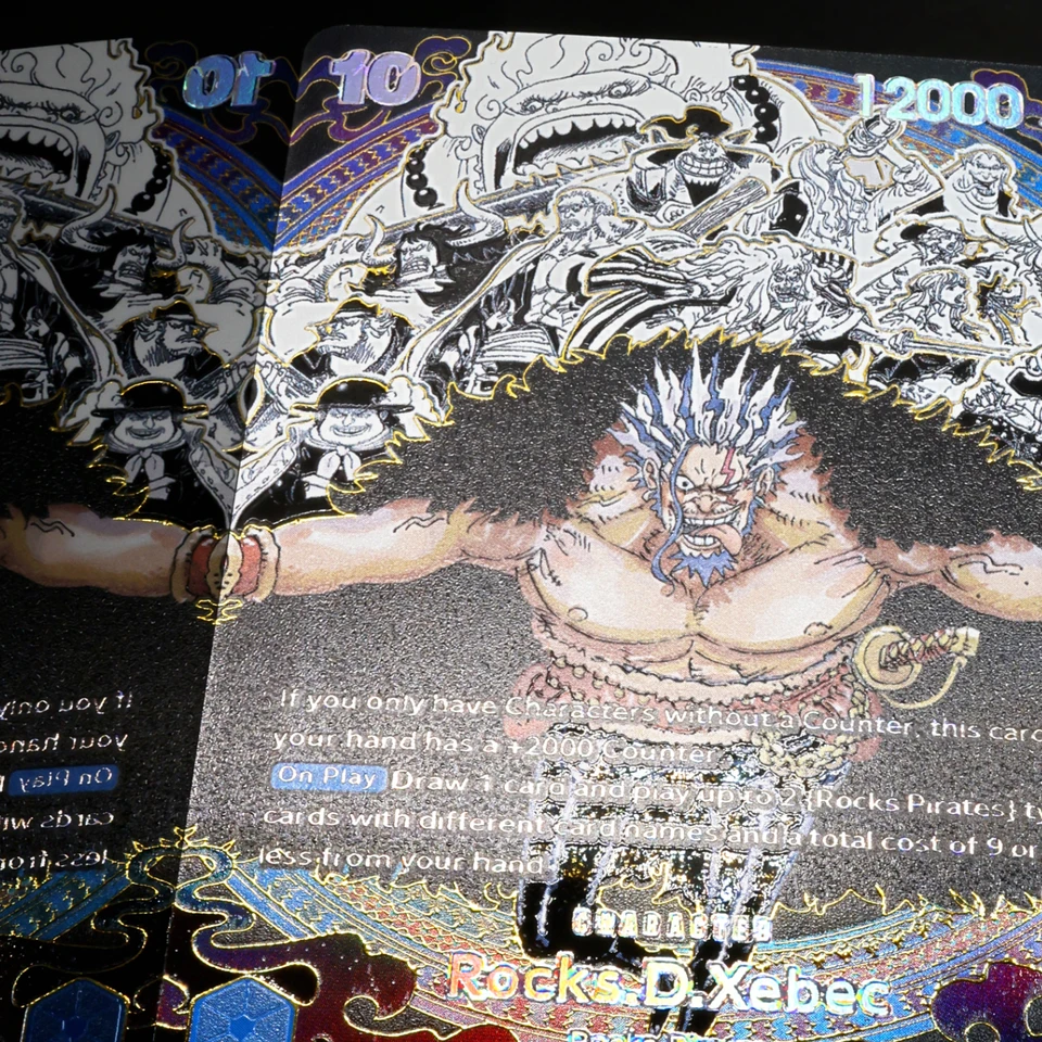 One Piece TCG OPCG Manga Card OP17-118 Secret Rare Rocks.D.Xebec