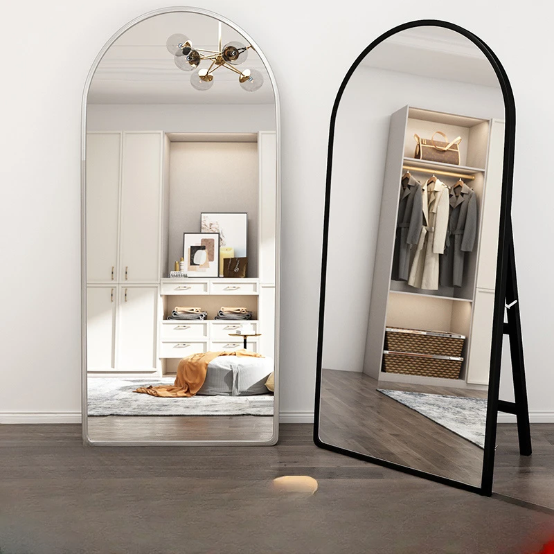 Full-length mirror home girls bedroom floor mirror ins wind small wall makeup online celebrity big fitting mirror