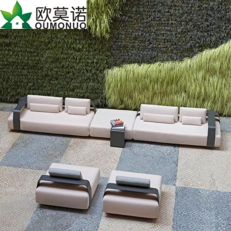 

Outdoor sofa hotel villa outdoor garden Nordic leisure aluminum alloy courtyard open-air balcony combination furniture